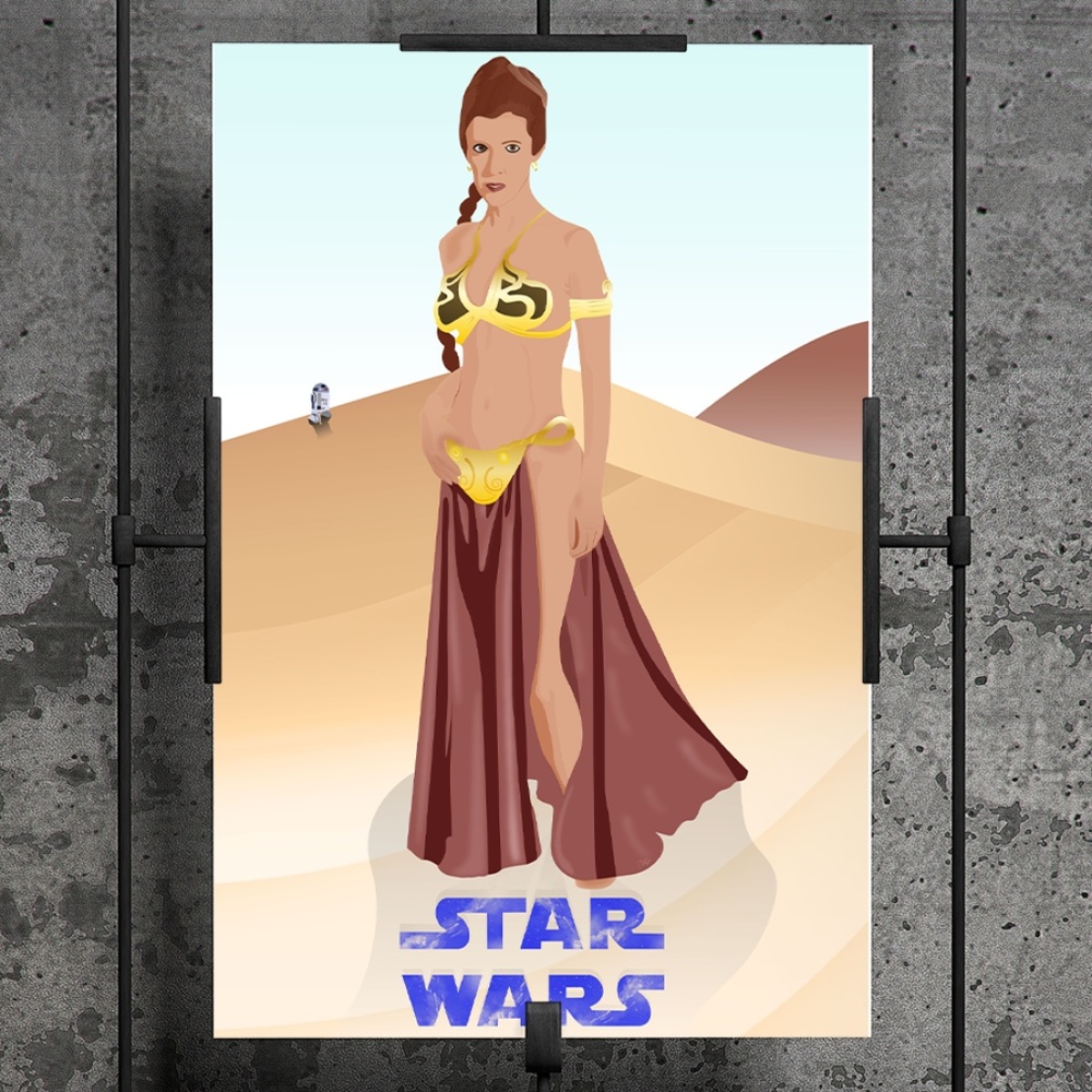 Princes Leia - Star Wars Custom Fanart